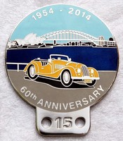 badge Morgan :Morgan Club Australia 60th anniv badge Morgan :Morgan Club Australia 60th anniv